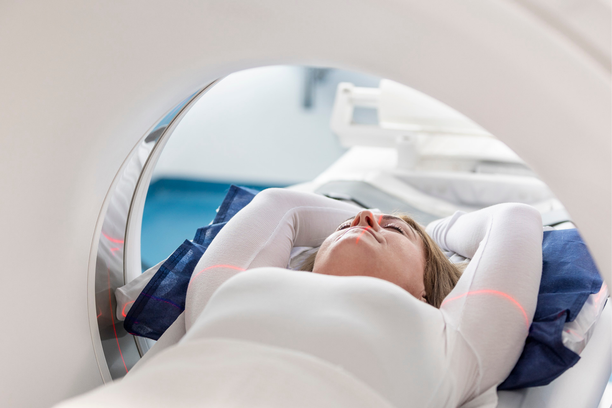 Woman Undergoing MRI Diagnostic Procedure | Medical Imaging Center | Capital Radiology